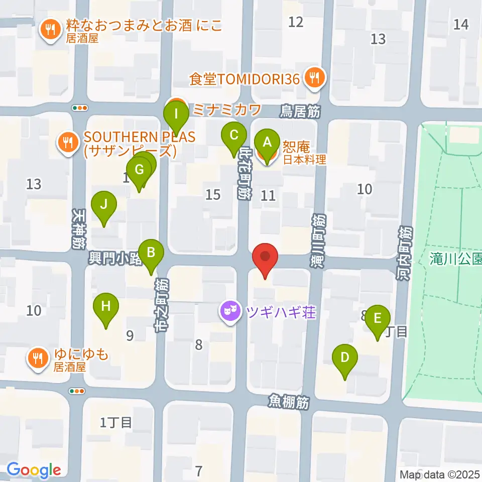 アトリエやまぐち周辺のファミレス・ファーストフード一覧地図