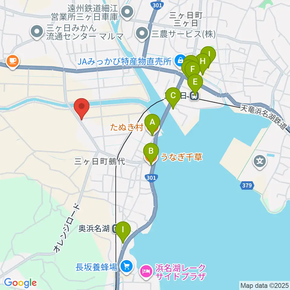 guitar shop UNIVERSE周辺のファミレス・ファーストフード一覧地図