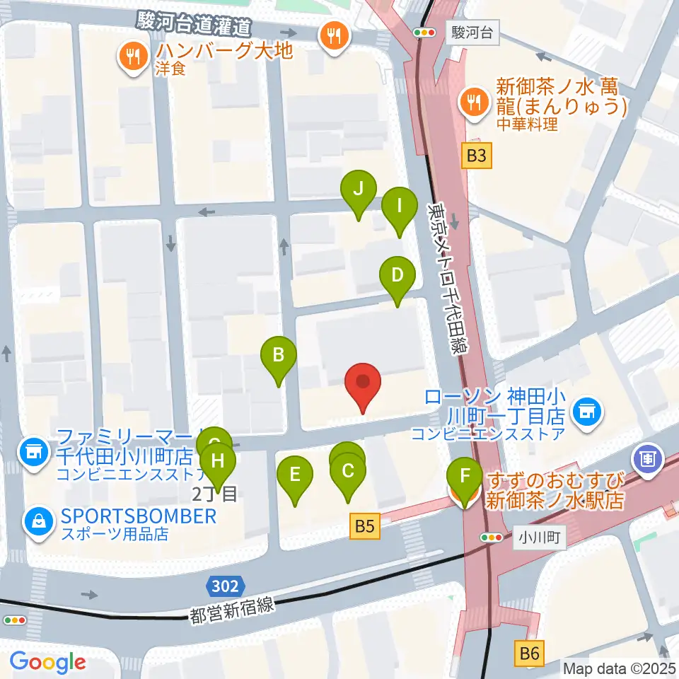 Hobo's周辺のファミレス・ファーストフード一覧地図
