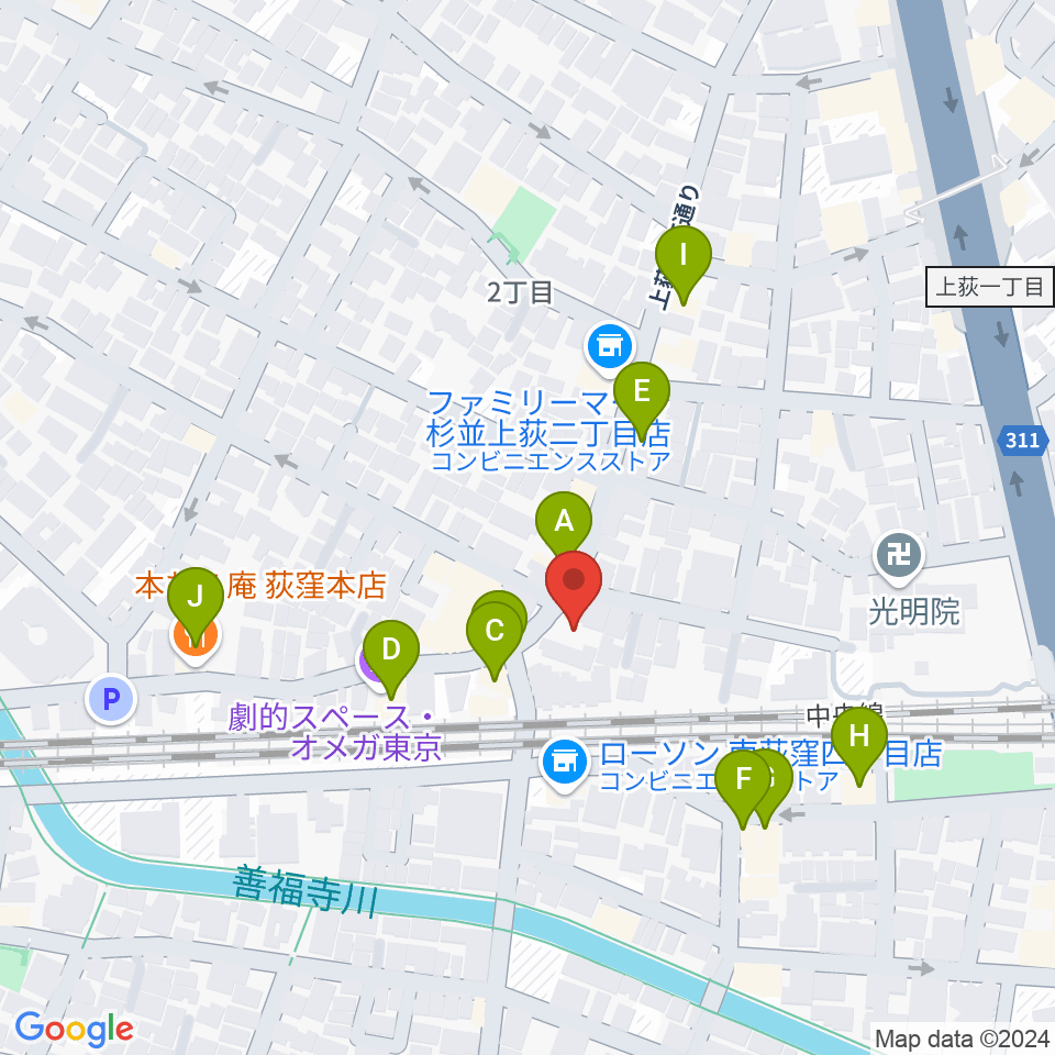 株式会社アイエムエス周辺のファミレス・ファーストフード一覧地図