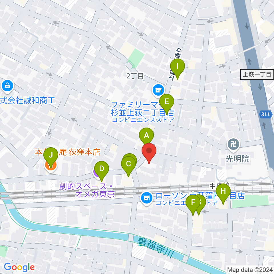 株式会社アイエムエス周辺のファミレス・ファーストフード一覧地図