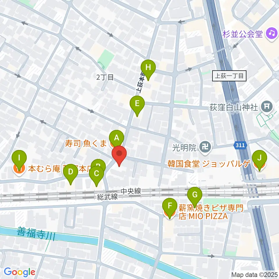 株式会社アイエムエス周辺のファミレス・ファーストフード一覧地図