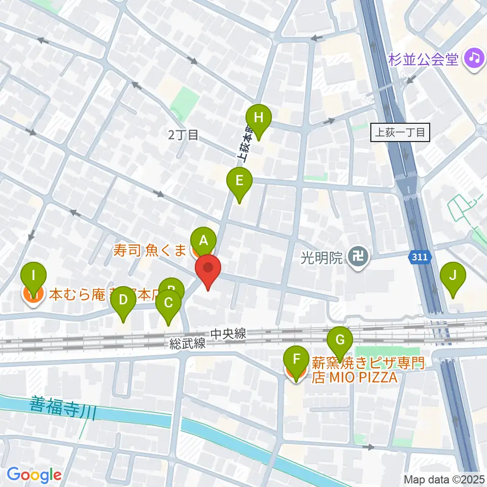 株式会社アイエムエス周辺のファミレス・ファーストフード一覧地図