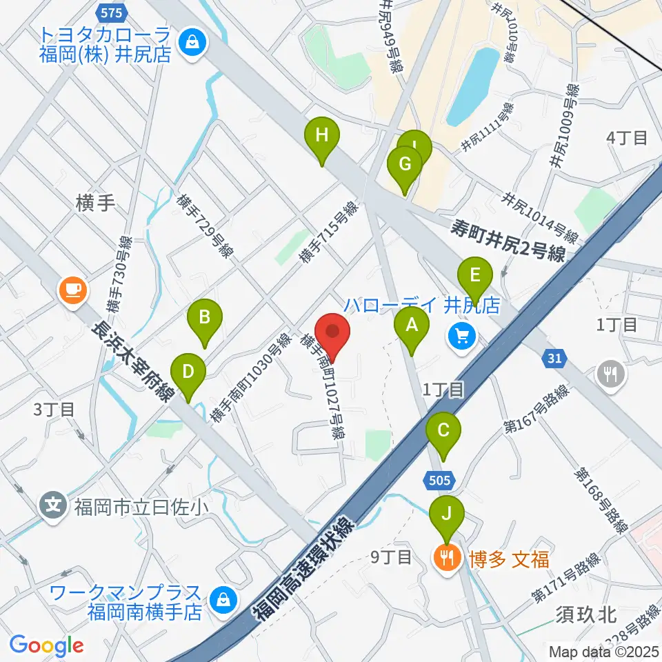 石田ヴァイオリン工房周辺のファミレス・ファーストフード一覧地図