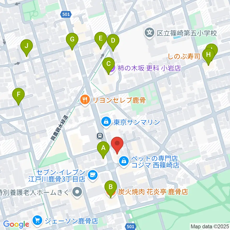海宝堂周辺のファミレス・ファーストフード一覧地図