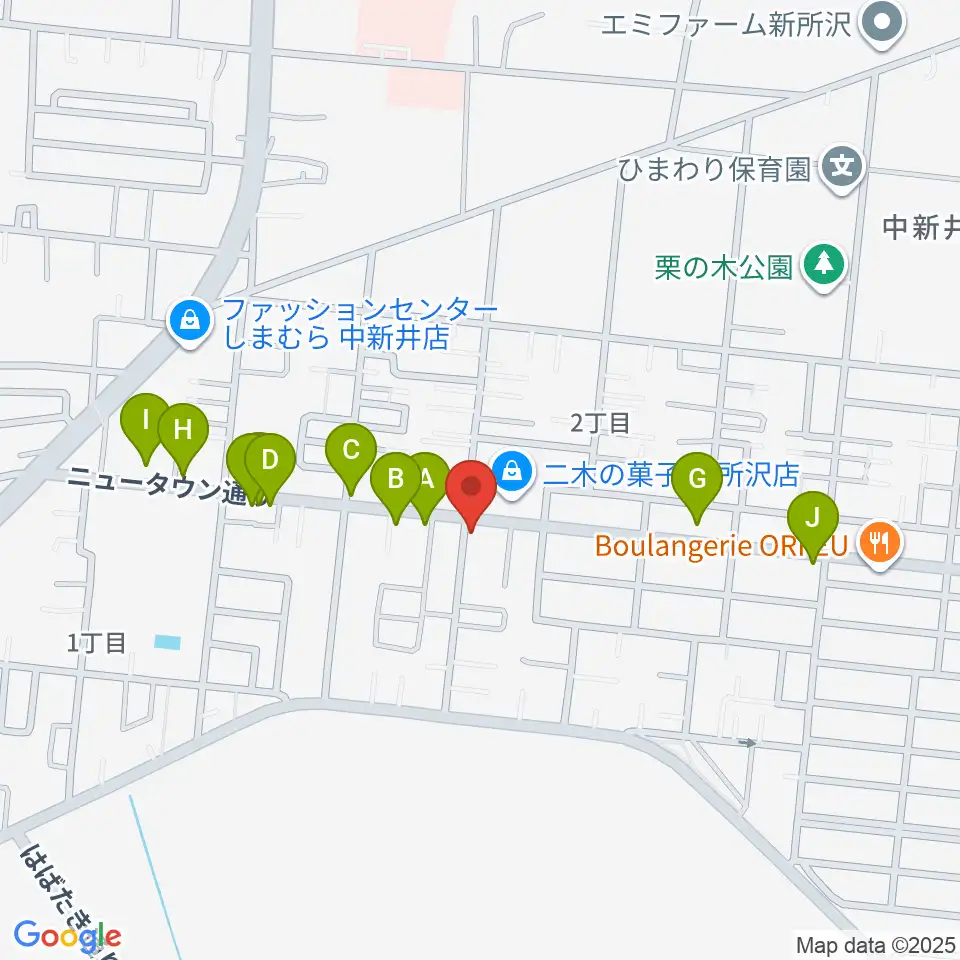 キノシタ楽器周辺のファミレス・ファーストフード一覧地図
