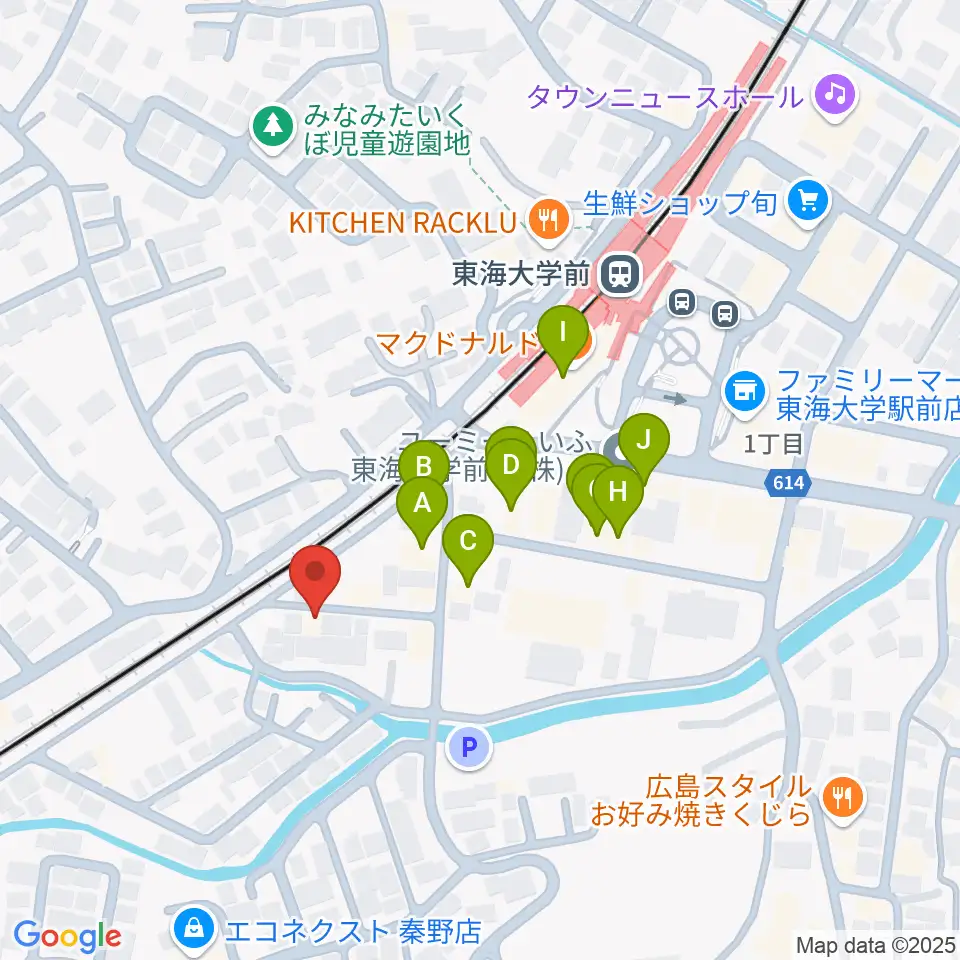 HiP-Sound秦野本店周辺のファミレス・ファーストフード一覧地図
