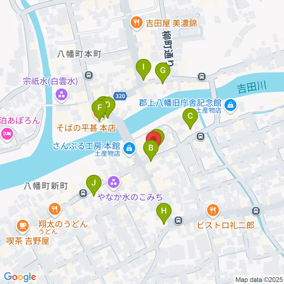 Ksound 小林楽器店周辺のファミレス・ファーストフード一覧地図