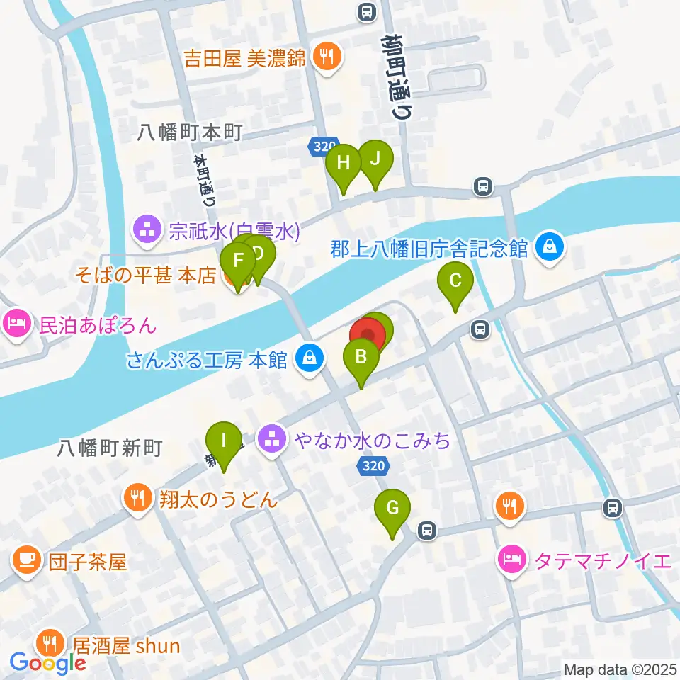 Ksound 小林楽器店周辺のファミレス・ファーストフード一覧地図