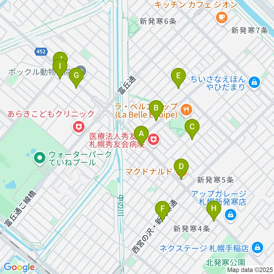 極東貿易周辺のファミレス・ファーストフード一覧地図