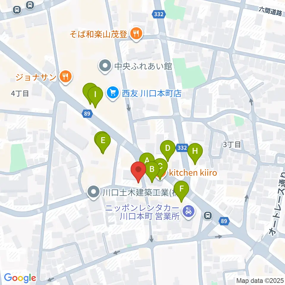 ラムトリックカンパニー周辺のファミレス・ファーストフード一覧地図