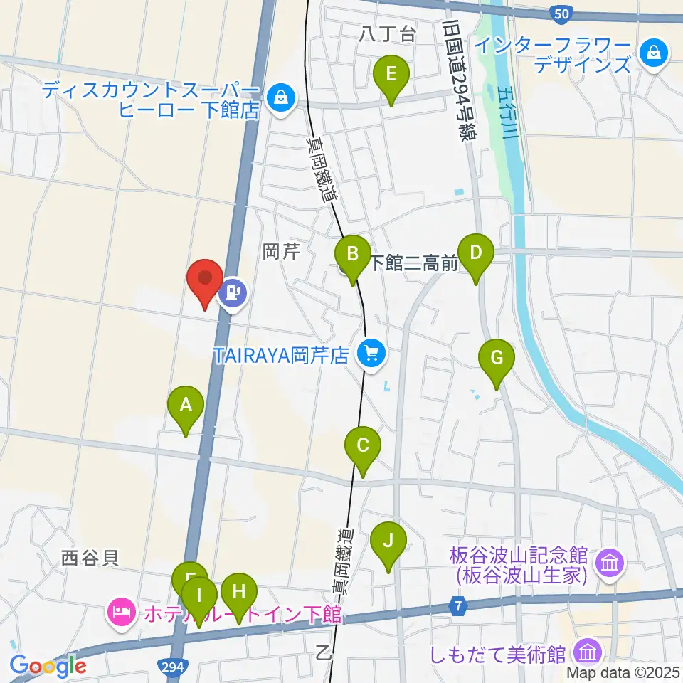 マルシン楽器周辺のファミレス・ファーストフード一覧地図