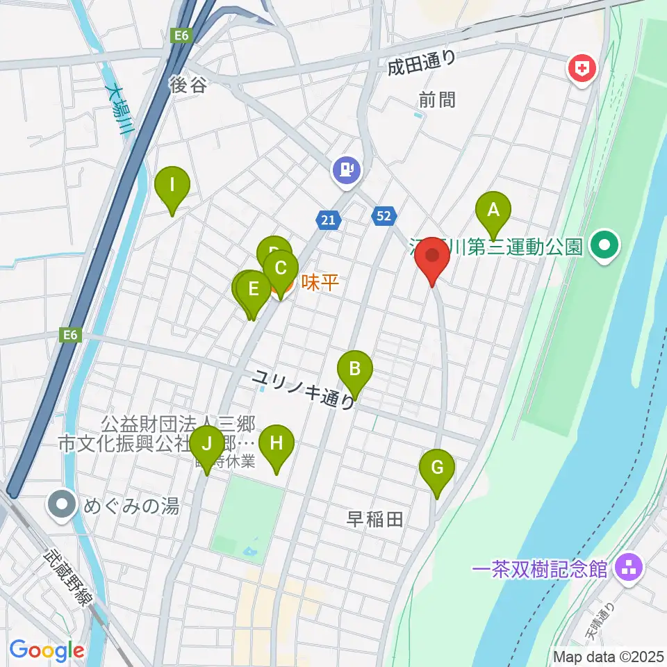 ナイス･インターナショナル周辺のファミレス・ファーストフード一覧地図