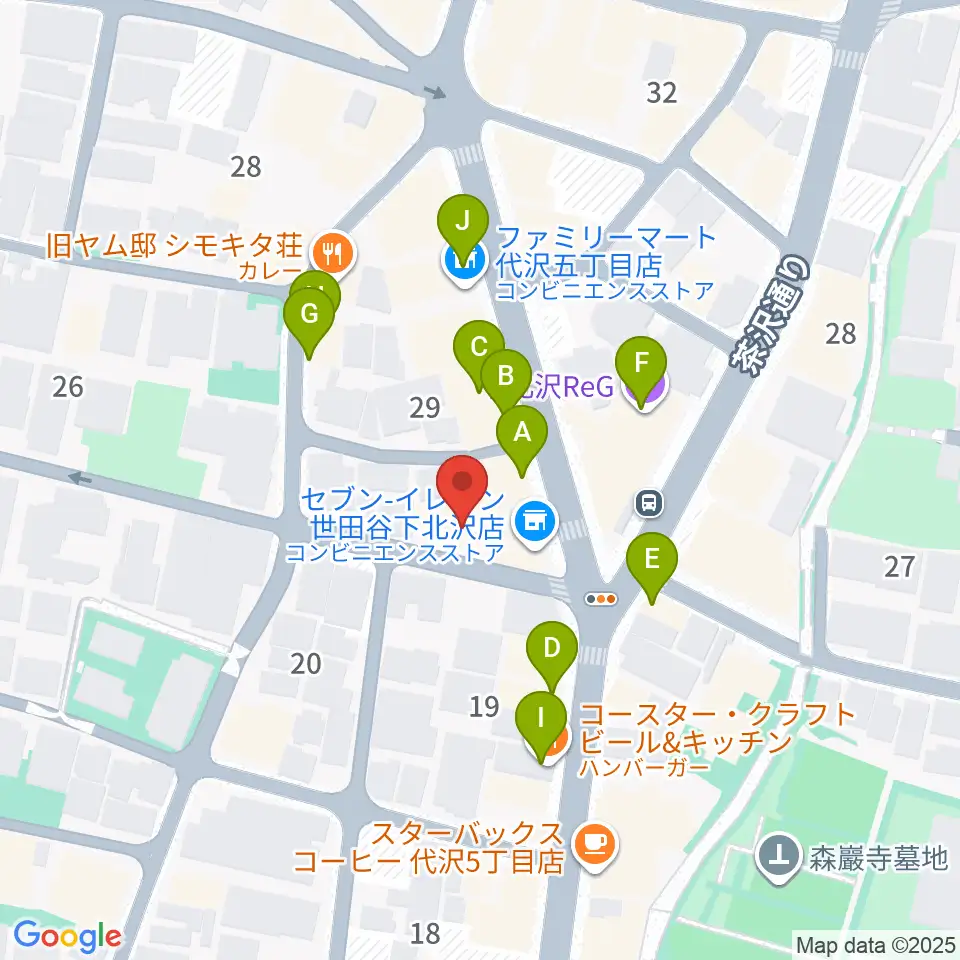 大津琴三絃周辺のファミレス・ファーストフード一覧地図