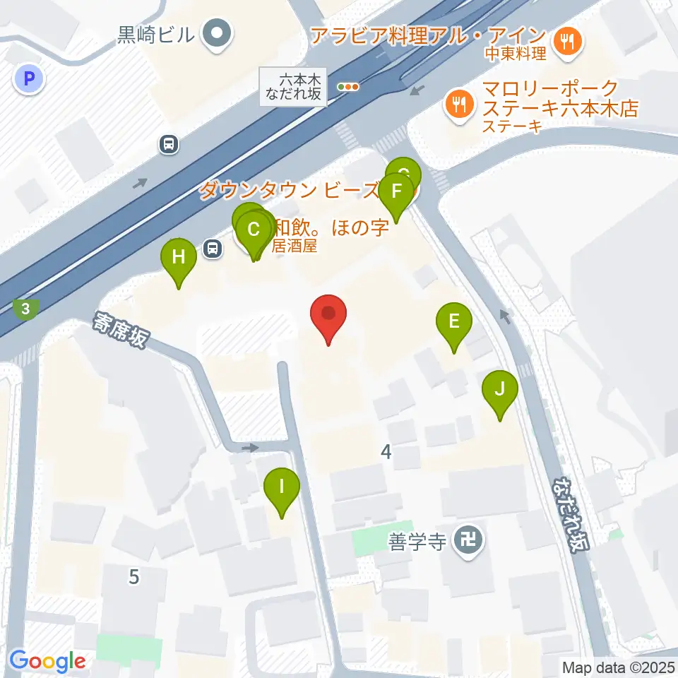 バイオリンリサーチ周辺のファミレス・ファーストフード一覧地図