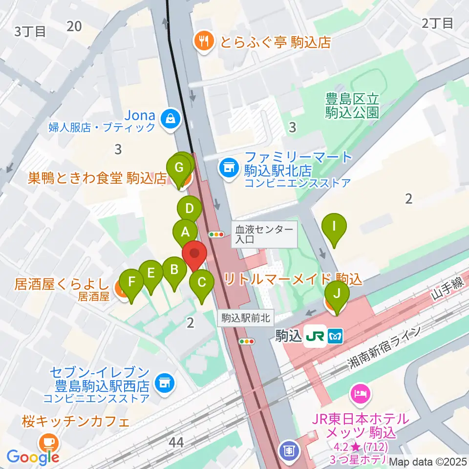 サト・テクノ・ミュージック周辺のファミレス・ファーストフード一覧地図