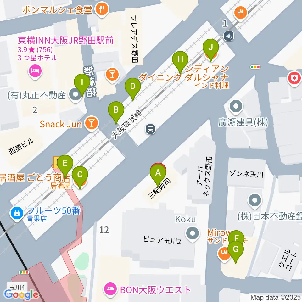 沖縄三線の店 佐々忠周辺のファミレス・ファーストフード一覧地図