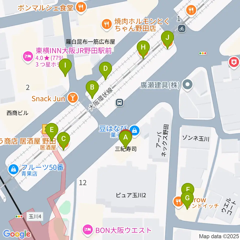 沖縄三線の店 佐々忠周辺のファミレス・ファーストフード一覧地図