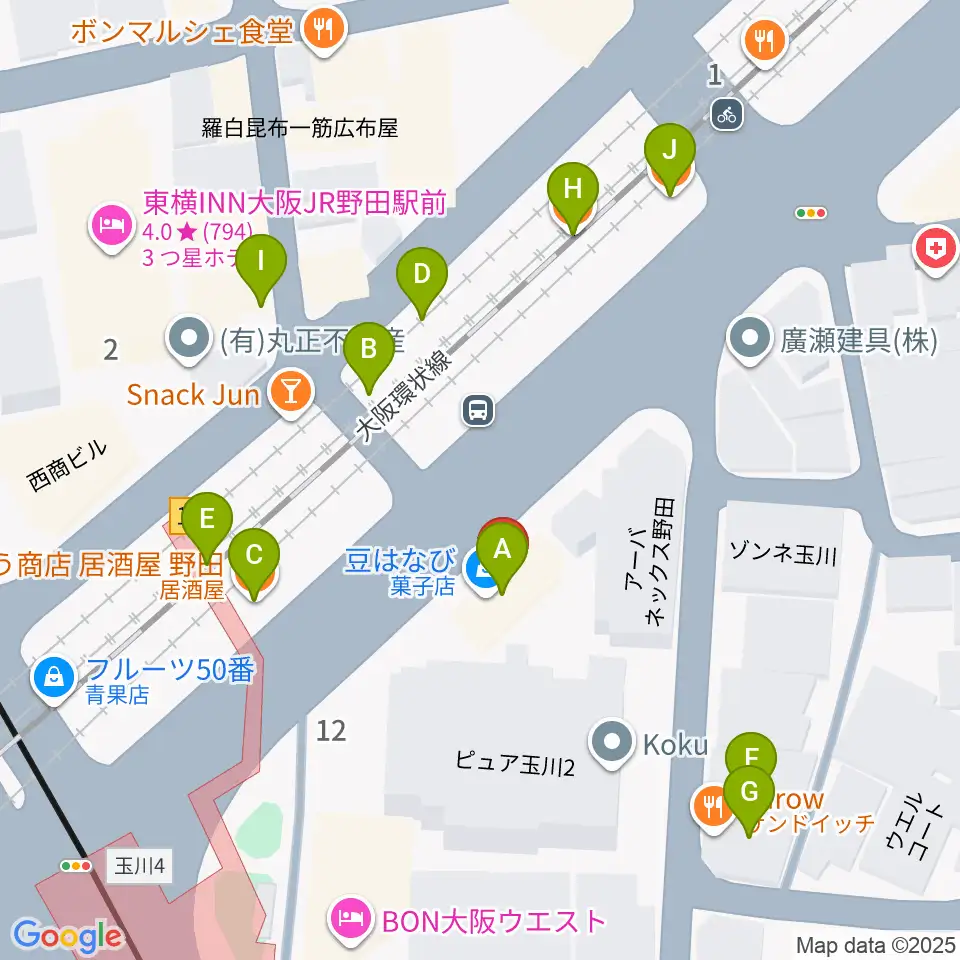 沖縄三線の店 佐々忠周辺のファミレス・ファーストフード一覧地図