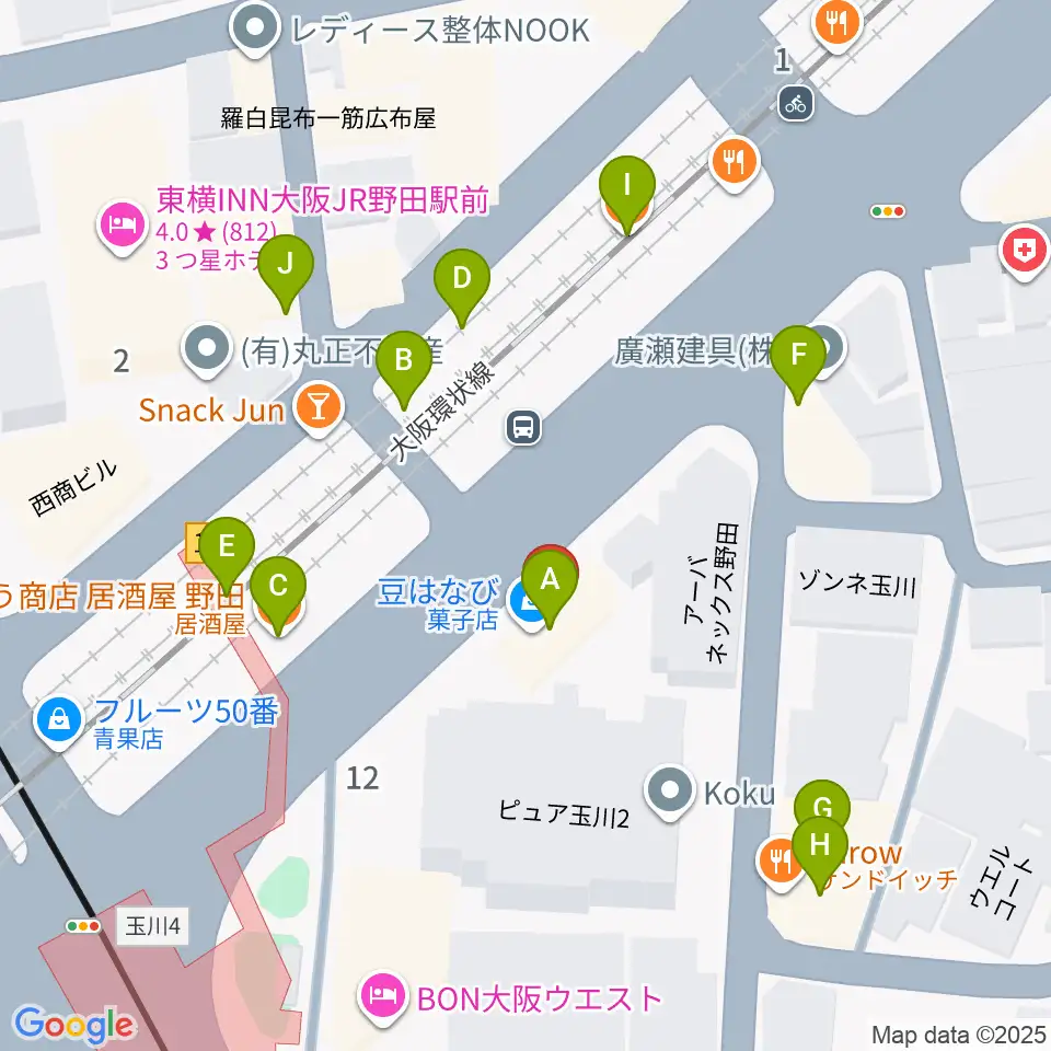 沖縄三線の店 佐々忠周辺のファミレス・ファーストフード一覧地図