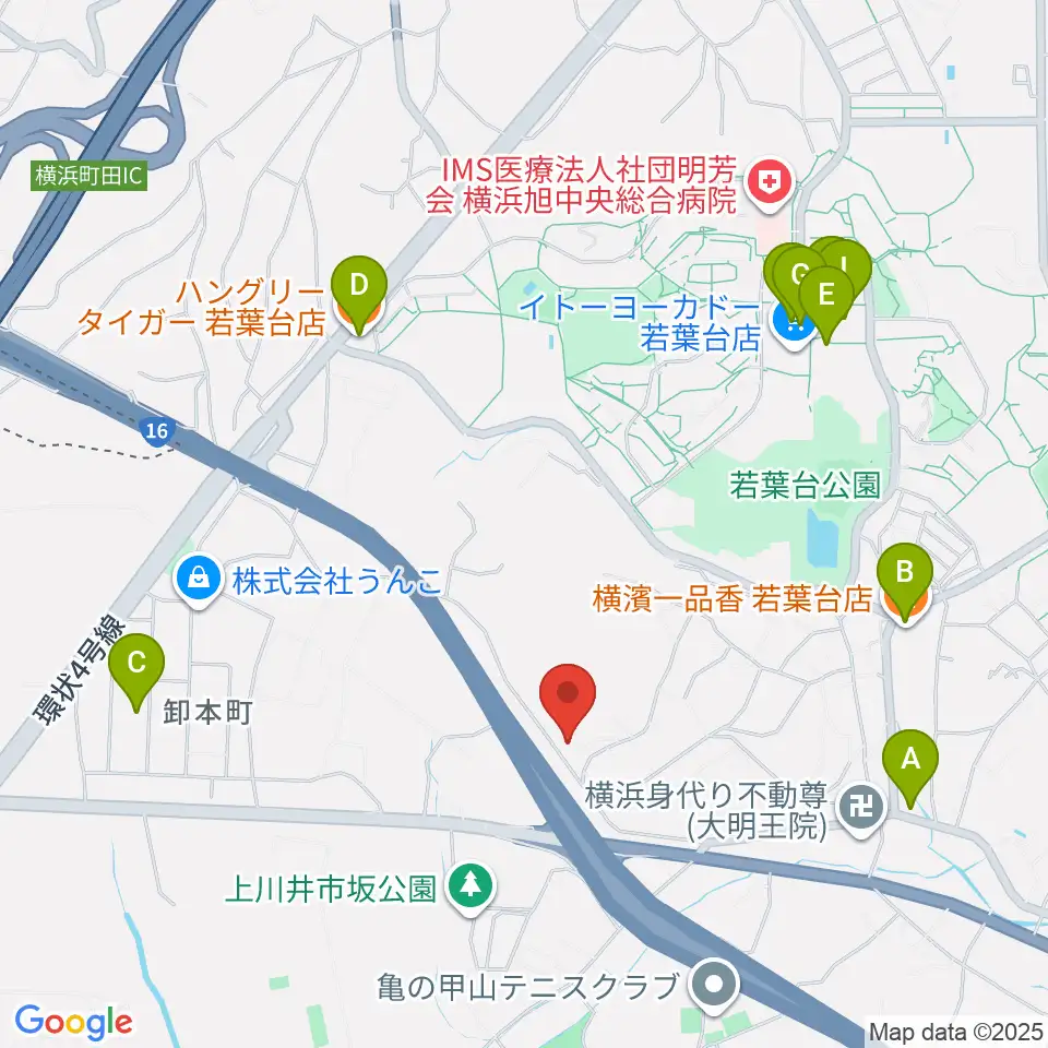 エスケーピアノサービス周辺のファミレス・ファーストフード一覧地図
