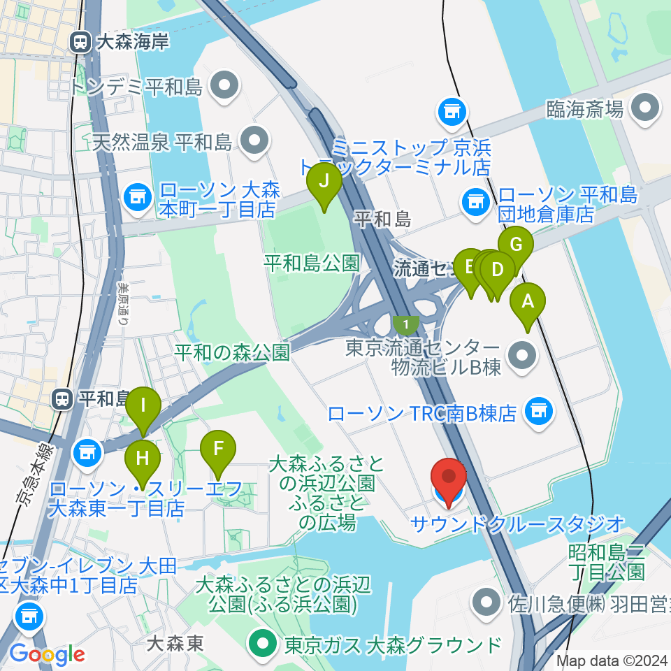 株式会社サウンドクルー周辺のファミレス・ファーストフード一覧地図