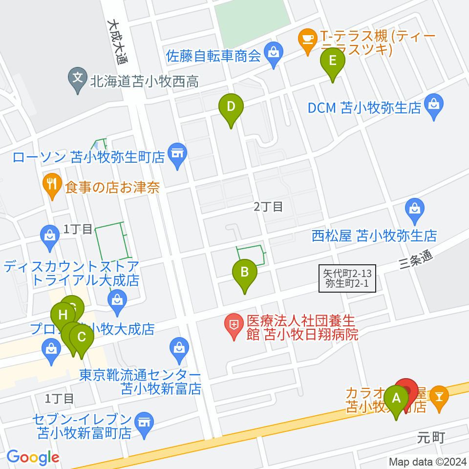 サウンドフィールド周辺のファミレス・ファーストフード一覧地図