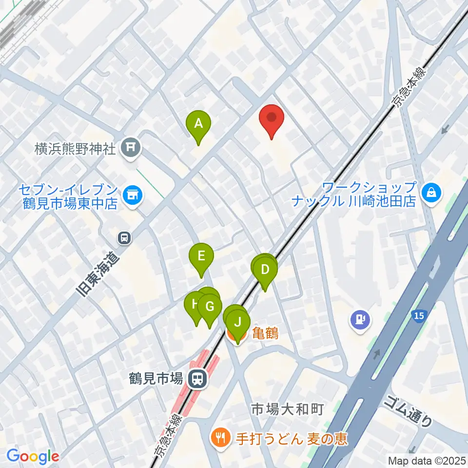 弦楽器ストラッド周辺のファミレス・ファーストフード一覧地図