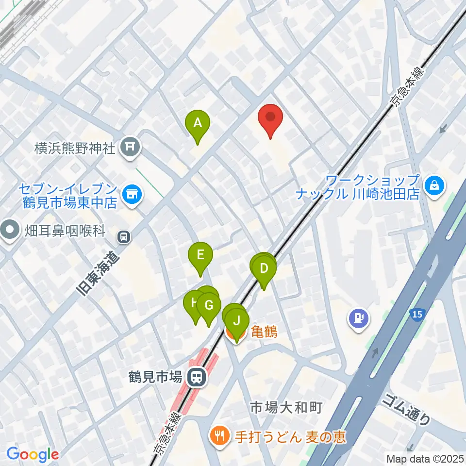 弦楽器ストラッド周辺のファミレス・ファーストフード一覧地図