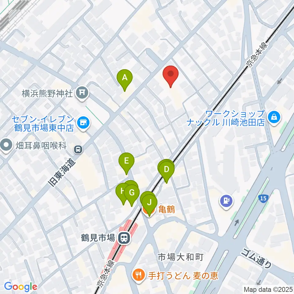 弦楽器ストラッド周辺のファミレス・ファーストフード一覧地図
