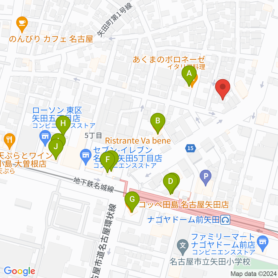 杉藤楽弓社周辺のファミレス・ファーストフード一覧地図