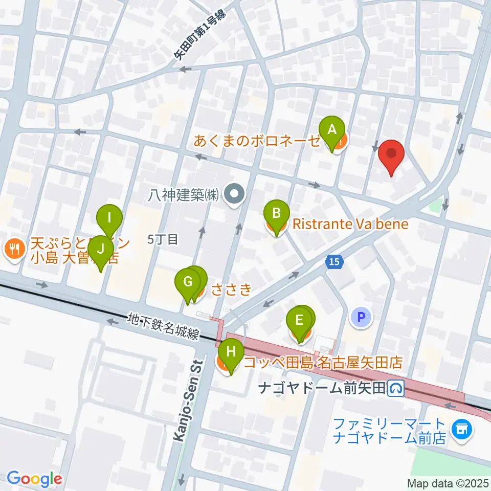 杉藤楽弓社周辺のファミレス・ファーストフード一覧地図