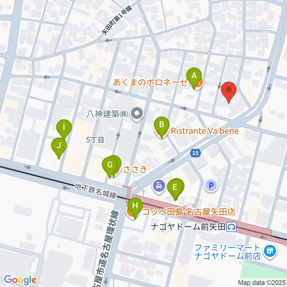 杉藤楽弓社周辺のファミレス・ファーストフード一覧地図