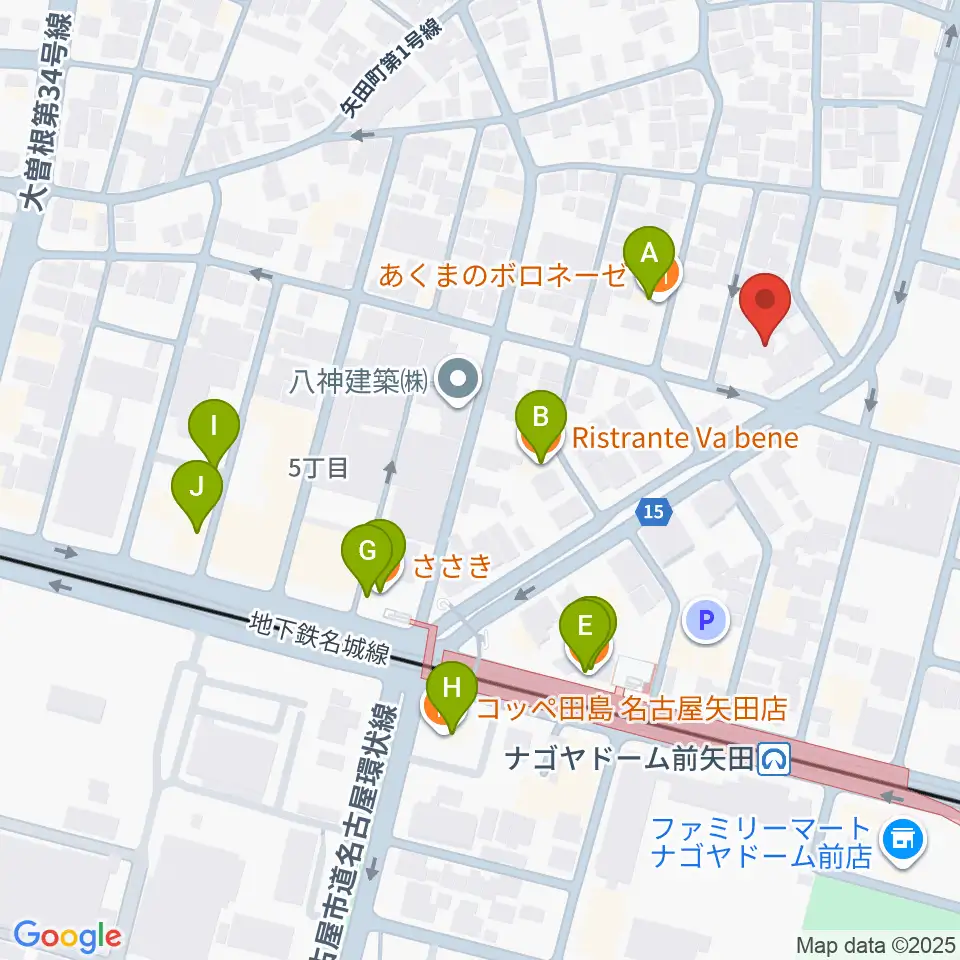 杉藤楽弓社周辺のファミレス・ファーストフード一覧地図