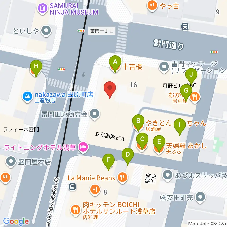 岡田屋布施周辺のファミレス・ファーストフード一覧地図