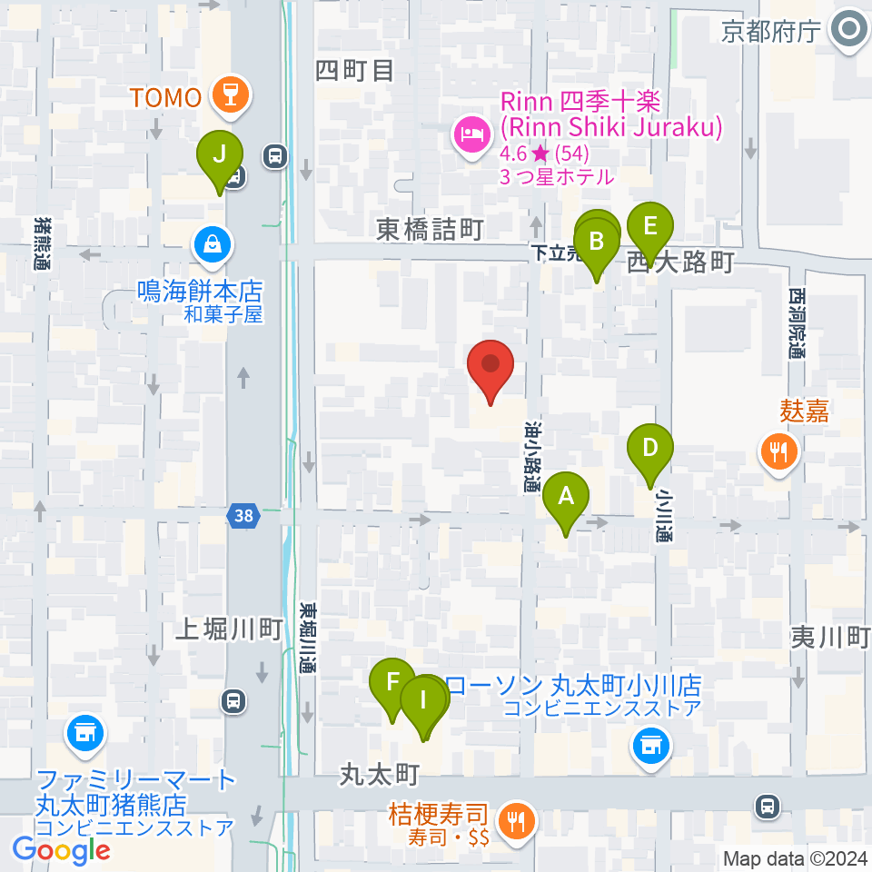 鳥羽屋周辺のファミレス・ファーストフード一覧地図