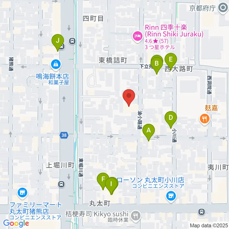 鳥羽屋周辺のファミレス・ファーストフード一覧地図