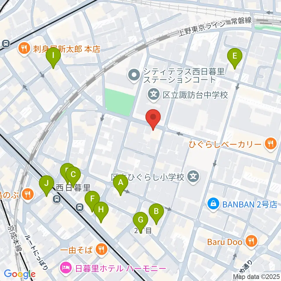 トンボ楽器製作所周辺のファミレス・ファーストフード一覧地図