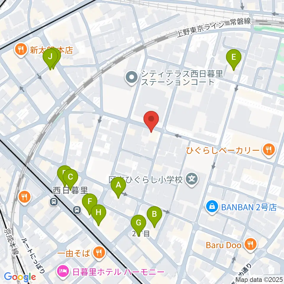 トンボ楽器製作所周辺のファミレス・ファーストフード一覧地図