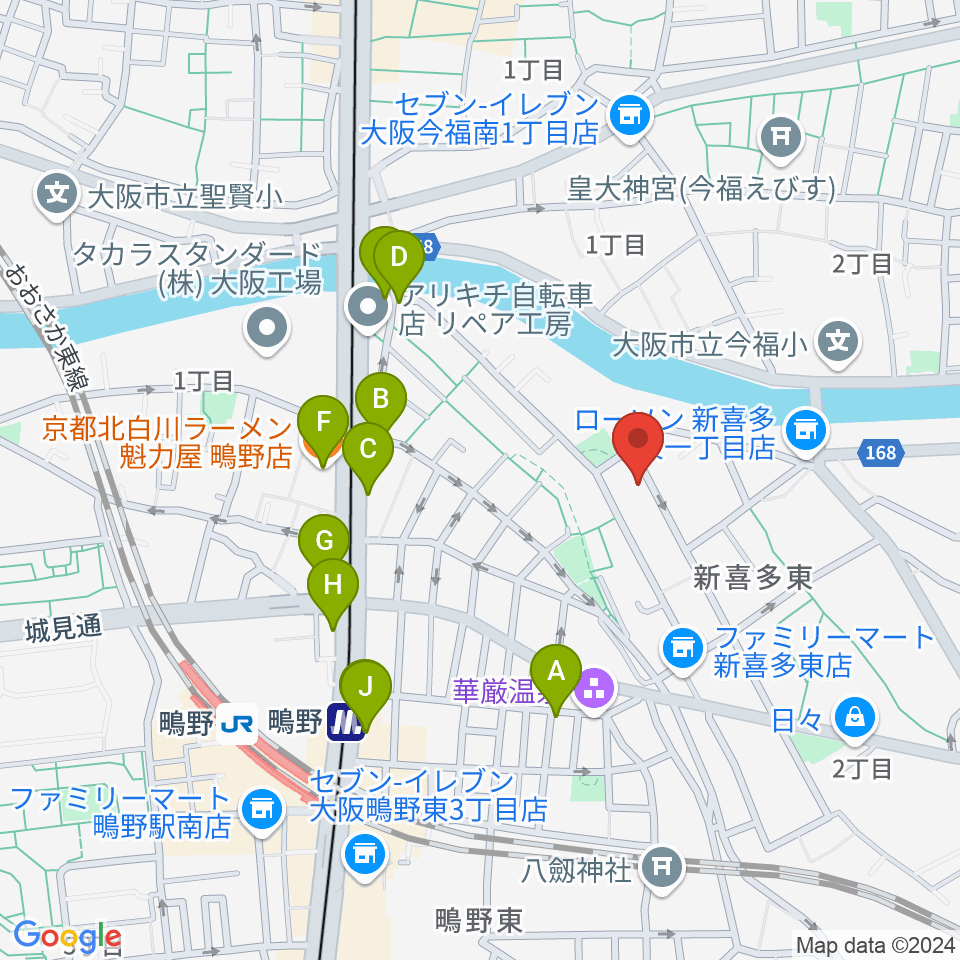 見附精機工業 vcyoyoの工房周辺のファミレス・ファーストフード一覧地図