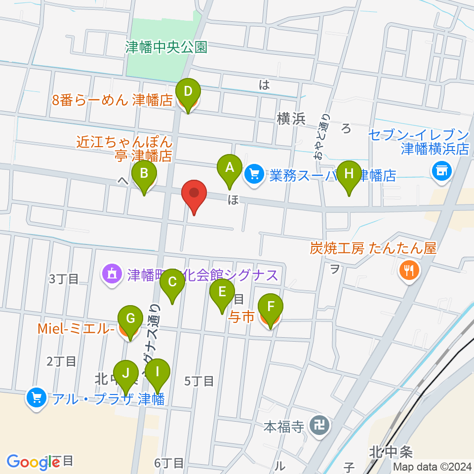 管楽器専門店ウィンズスタイル周辺のファミレス・ファーストフード一覧地図