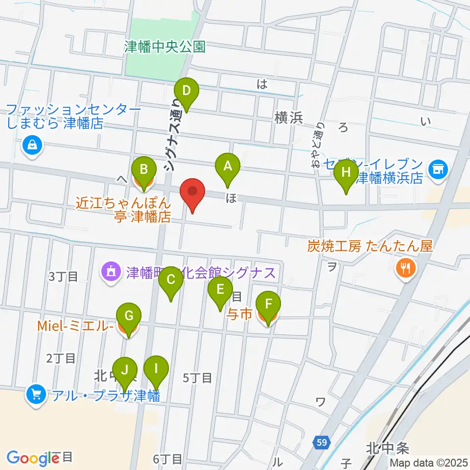 管楽器専門店ウィンズスタイル周辺のファミレス・ファーストフード一覧地図