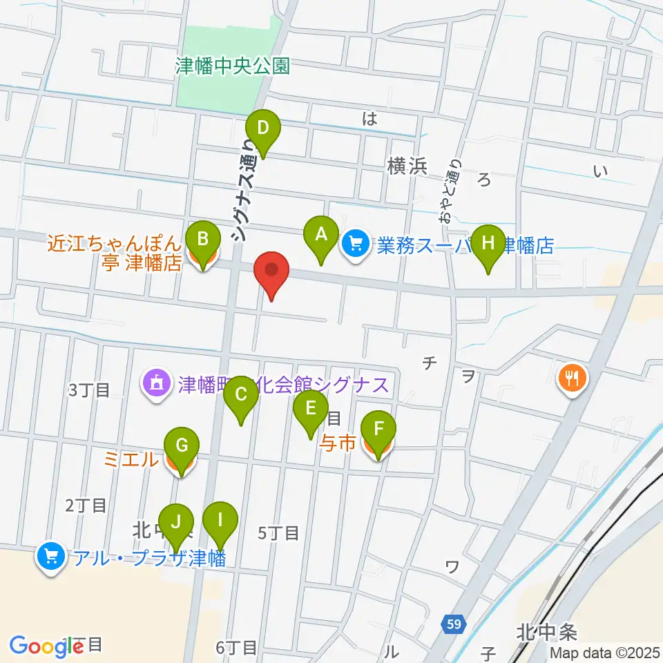 管楽器専門店ウィンズスタイル周辺のファミレス・ファーストフード一覧地図