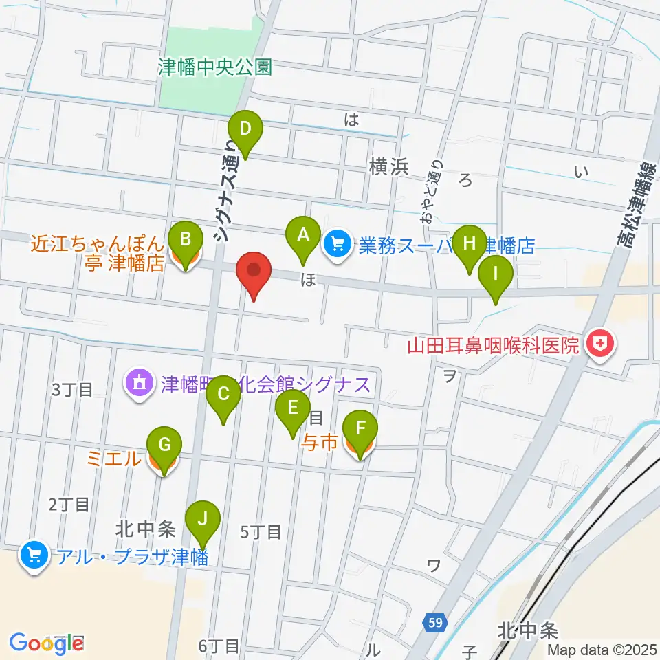管楽器専門店ウィンズスタイル周辺のファミレス・ファーストフード一覧地図