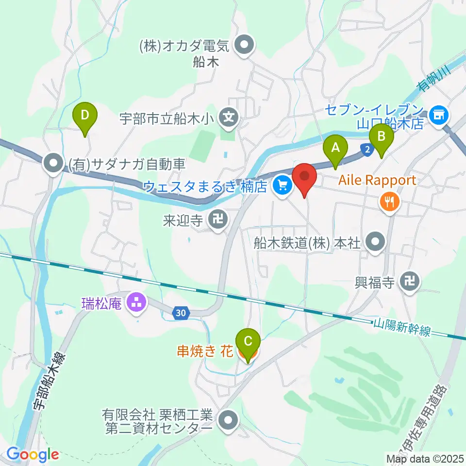 たましげ琴製作所周辺のファミレス・ファーストフード一覧地図