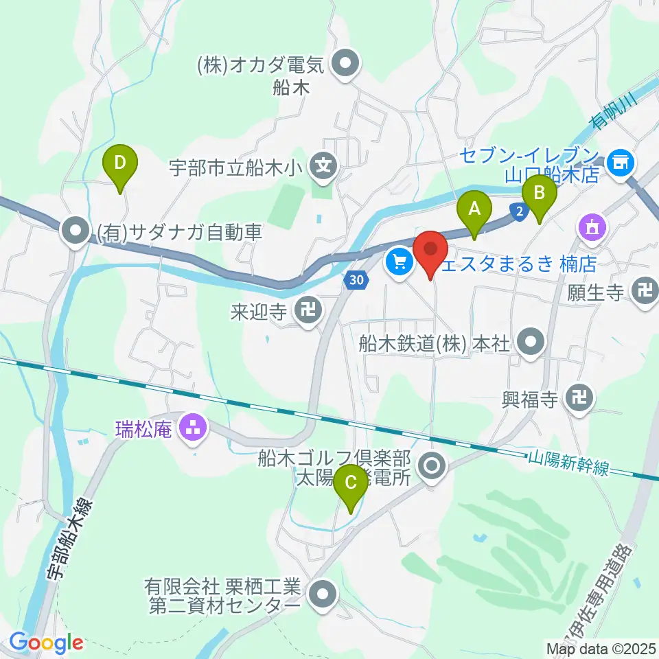 たましげ琴製作所周辺のファミレス・ファーストフード一覧地図