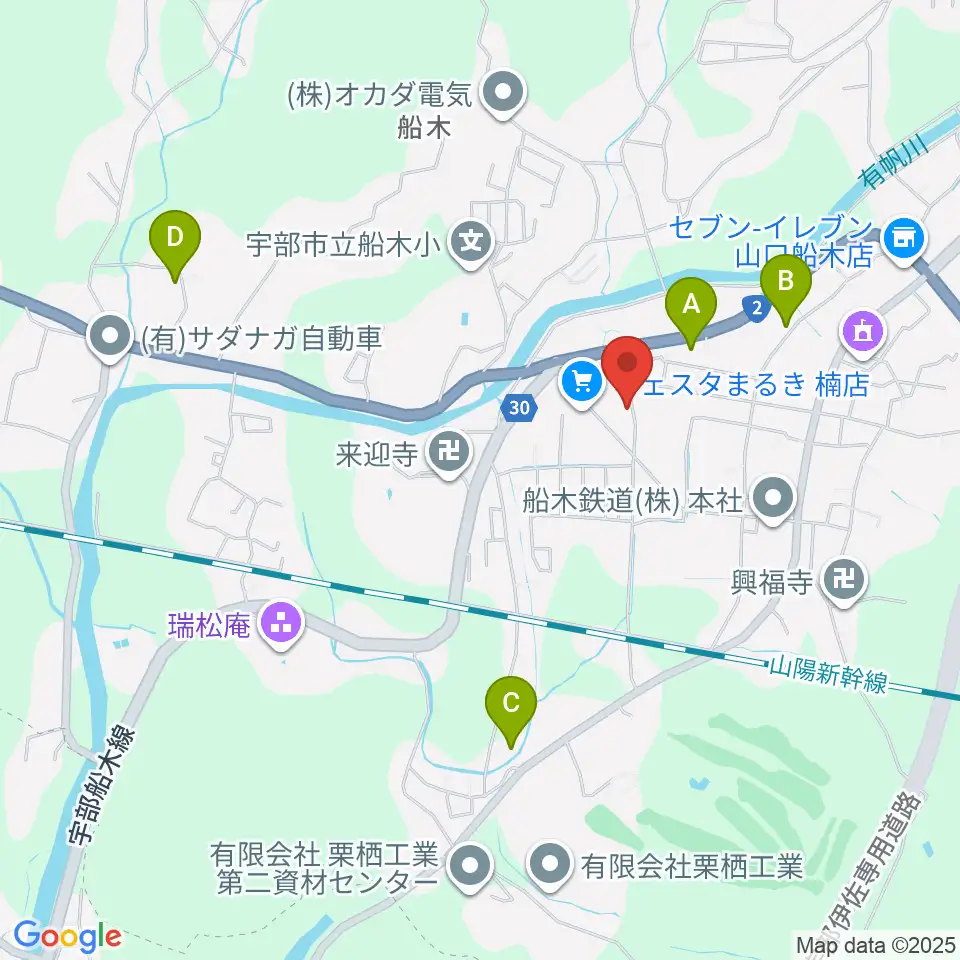 たましげ琴製作所周辺のファミレス・ファーストフード一覧地図
