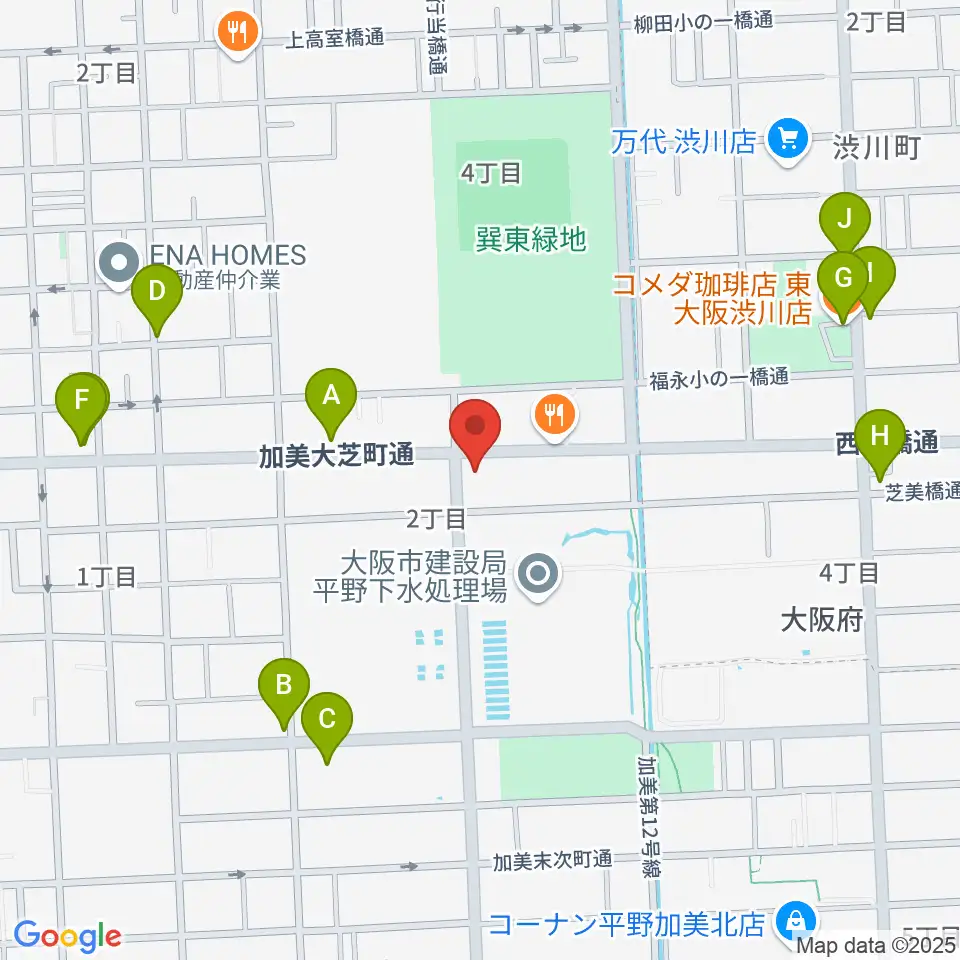 ストレングスビヨンド周辺のファミレス・ファーストフード一覧地図