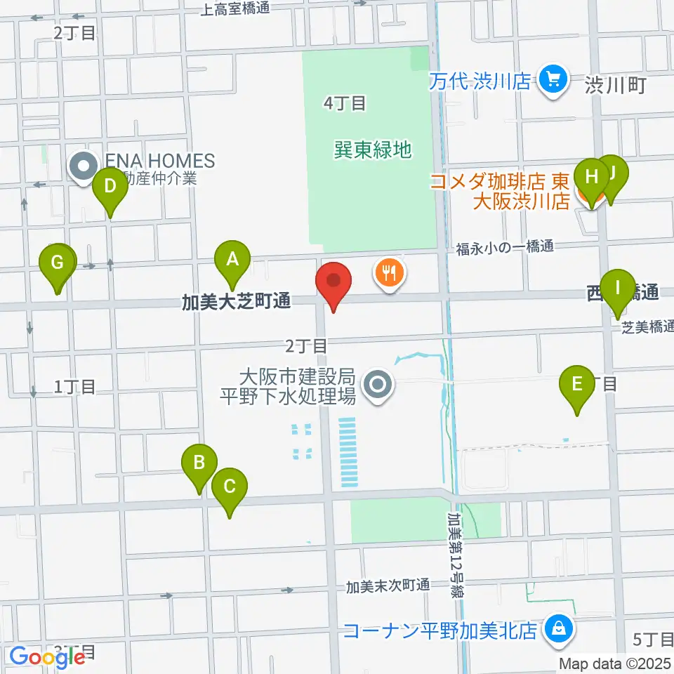 ストレングスビヨンド周辺のファミレス・ファーストフード一覧地図