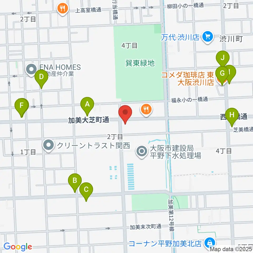 ストレングスビヨンド周辺のファミレス・ファーストフード一覧地図